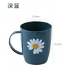 Taza de Lavado Simple para Uso Doméstico, Vaso de Plástico para Cepillo de Dientes, Portacepillos de Dientes Creativo Lindo, Vaso para Enjuague Bucal para Parejas Estudiantes, Vaso para Cepillo de Dientes