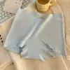 Pantaloncillos tipo boxer sin costuras de seda helada para mujer, cintura media, ropa interior para mujer, extendidos, algodón 10A antibacteriano en la entrepierna, transpirables, pantaloncillos tipo boxer para mujer