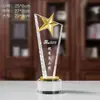Trofeo de Cristal Personalización Creativa Evento de Reunión Anual de la Empresa para Empleados Personalización de Competición Premio de Honor para Niños Personalización de Placa de Grabado