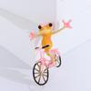 Estilo Japonés Invierno Nuevo Producto Broche de Rana de Bicicleta Divertido para Mujer Pin Versátil Elegante de Moda Accesorios Creativos para Traje Abrigo