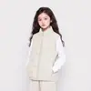 Chaleco para niños 90% plumón de pato blanco, nuevo estilo otoño/invierno, unisex, diseño de retazos, ligero, prenda exterior para bebé, moderno