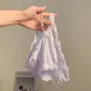 Morado Taro Estilo Francés~ Ropa Interior Sexy Transpirable de Encaje Estilo Puro Deseo para Mujer 2025 Modelo Nuevo Bragas