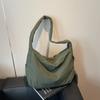 Bolsa de Lona, Estilo Perezoso, Nuevo Modelo 2026, Bolsa de Gran Capacidad, Bolso Cruzado Casual para Hombro de Mujer, Bolso de Mano para Clase