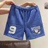 Nuevos shorts deportivos de moda de verano para hombre, estilo hip-hop americano con estampados de letras únicos, pantalones versátiles holgados de pierna ancha