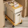 Carrito de almacenamiento debajo del escritorio con cajones, ruedas y múltiples niveles, perfecto para organizar bolsas y artículos en espacios reducidos en dormitorios o estaciones de trabajo