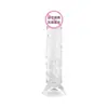 Jiuai máquina de dildo de pene artificial transparente masturbación femenina juguetes sexuales para adultos tapón anal venta al por mayor