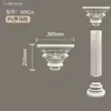Tira Decorativa Tallada a Mano con Línea de PU Estilo Europeo, Cabezal de Columna Romana de PU Cilíndrico Estilo Europeo, Materiales de Construcción para Decoración de Pilares, Materiales de Decoración para el Hogar