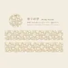 Cinta Washi Poesía de Azúcar Serie Flor y Alicia Tema Floral Transparente Pequeño Material para Diario DIY Pegatinas de Cinta