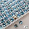 Pedras de strass para nail art quadradas com fundo pontudo de 8 mm, vidro de cristal de alto brilho, strass quadrados de formato irregular com fundo pontudo nas cores branco e vermelho rosa para decoração de unhas