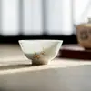 Tazas Maestras de Pared Delgada Hechas a Mano de las Dinastías Tang y Song, Tazas de Té de Bambú Pintadas a Mano con Azul y Blanco Bajo Esmalte, Taza Individual para Uso Doméstico, Taza de Degustación de Té Kung Fu