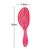 Nuevo peine hueco con forma de espalda, peine de púas ovaladas, forma esponjosa, peine de masaje para el hogar, peine para cabello de doble uso húmedo y seco en stock