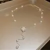 Collar de Camelia Estrellada con Perlas 2026 Nuevo Estilo para Mujer, Cadena de Suéter de Lujo Ligero de Alta Gama, Accesorios de Diseño de Nicho