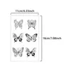 Pegatinas de Tatuaje Florales de Mariposa Impermeables y de Larga Duración Transfronterizas con Exquisitos Patrones No Se Caen Fácilmente y Pueden Crear Fácilmente Olas en la Muñeca y el Brazo