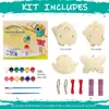 Juego de Carrillón de Viento para Casa de Pájaros de Madera sin Terminar Transfronterizo Juguete Colgante de Ensamblaje DIY de Madera para Niños Casa de Pájaros para Graffiti