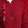 Colgante Original de Rueda de Mantra de Seis Caracteres de Cinabrio de Mena Alto Contenido Arena Dorada Púrpura Año del Zodiaco Collar Unisex Adorno de Regalo