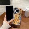 Pintura al óleo estilo japonés y coreano Rosa Adecuado para mate60pro Nuevo Estuche para Teléfono Móvil P70pro Resistente a Caídas Mate 60 Todo Incluido P70