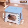 Taburete plegable de plástico para uso doméstico, resistente y duradero, taburete pequeño para niños, silla apilable portátil nueva, personalizable