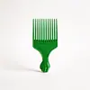 Pente de Plástico com Dentes Largos para Pentear, Pente de Dentes Largos para Penteados Slicked-Back, Pente Plano para Uso em Salão, Pente para Pentear