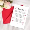 Tarjetas de agradecimiento para compra directa transfronteriza con juego de sobres, se pueden escribir a mano con mensajes y bendiciones, tarjetas de texto plegables