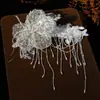 Nueva Diadema de Super Hada Estilo Francés Retro Flor Borla Bosque Accesorios para el Cabello Encaje Lentejuelas Estilismo para Fotos Tocado de Novia
