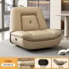 Sillón sofá individual, sofá cápsula espacial, sofá reclinable eléctrico giratorio para sala de estar, mecedora multifuncional de cuero WY