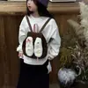 Mochila Infantil Fofa para Meninas, Novo Estilo com Orelhas de Coelho Longas, Mochila Escolar de Jardim de Infância Estilosa e Atraente Venda por Atacado