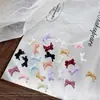 Mini Accesorios para Uñas de Moño Popular Francés Pequeños Moños Coloridos Mezcla de Colores Diamante de Resina Accesorios para Uñas Portátiles