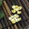 Fornecimento estilo coreano DIY fundido de cobre de camada dupla suporte de flores handmade joias flor pingente vintage cocar adesivos acessórios