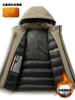 Chaqueta acolchada de plumón para hombre, chaqueta acolchada de algodón de invierno transfronteriza, chaqueta acolchada de algodón cálida engrosada con grafeno, ropa de invierno a prueba de frío para hombre