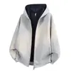 Sudadera Cardigan para Hombre Primavera y Otoño Jóvenes Versátil Sencillo Color Sólido Casual Atractivo Ropa Exterior Chaqueta de Moda Se Puede Bordar Se Puede Estampar