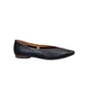 3118-8 Primavera Novo Estilo Bico Fino Couro Macio Rasteirinha Casual Feminina Slip-On Feita de Couro Bovino de Camada Superior