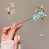 Nova Presilha de Cabelo com Franja de Liga Chinesa para Mulheres, Presilha de Cabelo de Nicho de Alto Padrão, Presilha Versátil de Estilo Antigo para Acessórios de Cabelo Cheongsam e Hanfu
