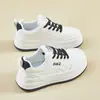 Zapatos Nuevos para Mujer Primavera, Verano, Otoño e Invierno 2026, Tenis para Mujer, Zapatos de Estudiante, Zapatos Blancos, Corte Bajo Punta Redonda con Cinta al por Mayor