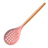 Amazon utensílios de cozinha conjunto de espátulas de silicone rosa ferramentas de cozinha cabo de madeira Espátula Silicone conjunto de utensílios de cozinha de 10 peças