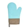 Guantes Cortos de Silicona Aislantes del Calor para Hornear, Guantes Anti quemaduras de Cocina, Guantes Gruesos Resistentes a Altas Temperaturas para Horno de Microondas Venta al por Mayor