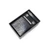 Corbata de hombre de venta caliente transfronteriza, Corbata de jacquard bordada de alta gama atada a mano, Corbata de 8 cm en caja de regalo