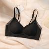 Ropa interior de verano sin costuras para mujer, pecho pequeño, fino, fruncido, sin aros de acero, antiflacidez, sensación de frescura, bonito sujetador para la espalda.