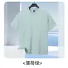Camiseta de Manga Corta con Cuello Redondo de Algodón de Fibra Larga Solona para Hombre, Color Sólido Minimalista Versátil Holgada Transpirable Antibacteriana Hombro Normal