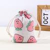 Calças de Algodão Estampado com Cordão e Bolso com Aba, Bolsas Repelentes de Mosquitos da Medicina Tradicional Chinesa, Sacos para Embalagem de Joias, Sacos de Pano Pequenos de Algodão e Linho por Atacado em Estoque