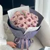 Papel para Embalagem de Molho de Ameixa Preta, Papel de Embalagem Floral de Alta Qualidade Pintado por Spray, Papel de Presente com Flores, Papel de Arte, Papel de Embalagem para Pintura a Óleo