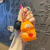 Chaveiro Pingente Desenho Animado Me Assuste de Bobagem Soprando Bolhas Alívio de Estresse Boneco Chaveiro de Carro Bolsa Ornamento Pequeno Presente
