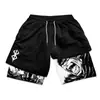 Comercio Exterior Transfronterizo Aliexpress Pantalones Cortos Estampados Europeos y Americanos 2026 Doble Capa para Adultos Fitness Deportivos Casuales Venta al por Mayor en Stock