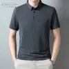 Camisa polo para hombre de Tiktok verano 2023 casual para hombre cuello Jacquard sin costuras camiseta de manga corta