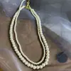 Moda Nicho Retro Corrente de Pérolas Multicamadas para Clavícula Coreano Elegante Gargantilha Estilo Celebridade Acessórios de Colar Curto Mulheres