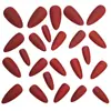 Moda Estilo Ins Europeu e Americano Bico Redondo Unhas Amêndoa Outono e Inverno Fosco Moda Simples Vermelho Escuro Adesivos de Manicure Removíveis 2