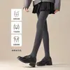 Meia-calça modeladora redutora de pressão para mulheres, outono e inverno, caxemira espessa, meias base geradoras de calor, alta elasticidade, modeladora, quentes, meias que cobrem os pés