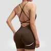 Body Shorts Cruzado Europeu para Yoga Sexy Abraça o Quadril Peça Única Novo Roupa Esportiva Body Calça Mercadorias