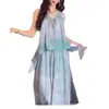 Nuevo Vestido Elegante de Estilo Chino Nacional con Degradado sin Mangas Verano 2026 Nuevo Vestido Largo Casual Holgado para Mujer
