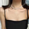 Collar Guofeng Vintage de alta calidad, redondo, tejido ligero, de imitación de perla blanca australiana, cadena de noche