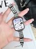Para Apple Watch Ultra Correa de Moda Fina con Diamantes Cubo de Hielo para Reloj de Mujer en stock